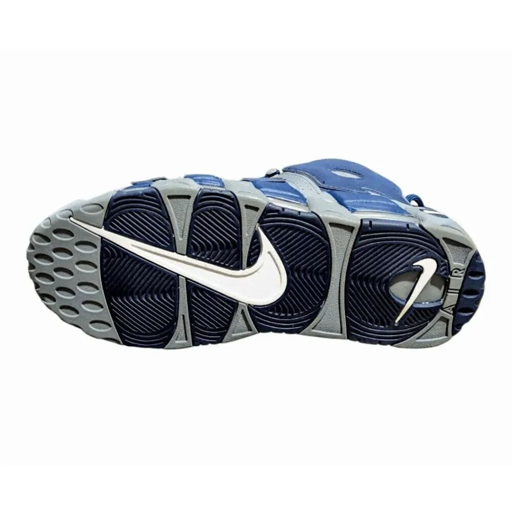 NIKE Air More Uptempo 'Cool Grey Midnight Navy' Sneakers Size 12